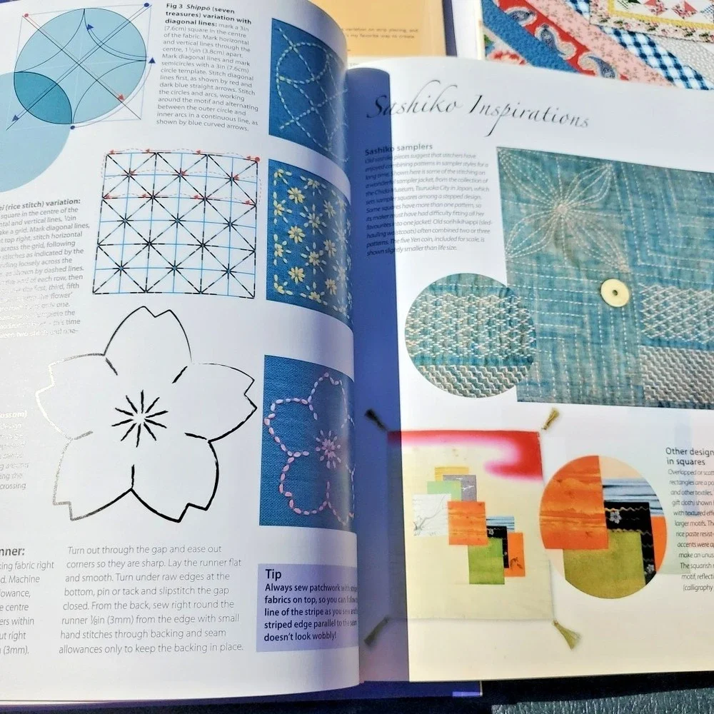 Sashiko Sourcebook‎ Patterns Projects Inspirations Briscoe Quilt Magazine lot 7